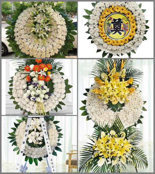 四川成都蒲江县鹤山镇五龙村花圈速递